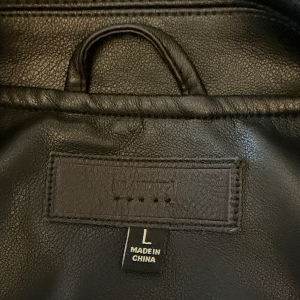 Blank NYC Jet Black Faux Leather Jacket - Picture 2 of 5